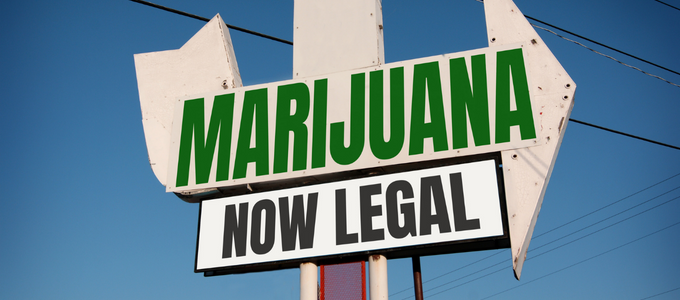 Arizona legal marijuana sign